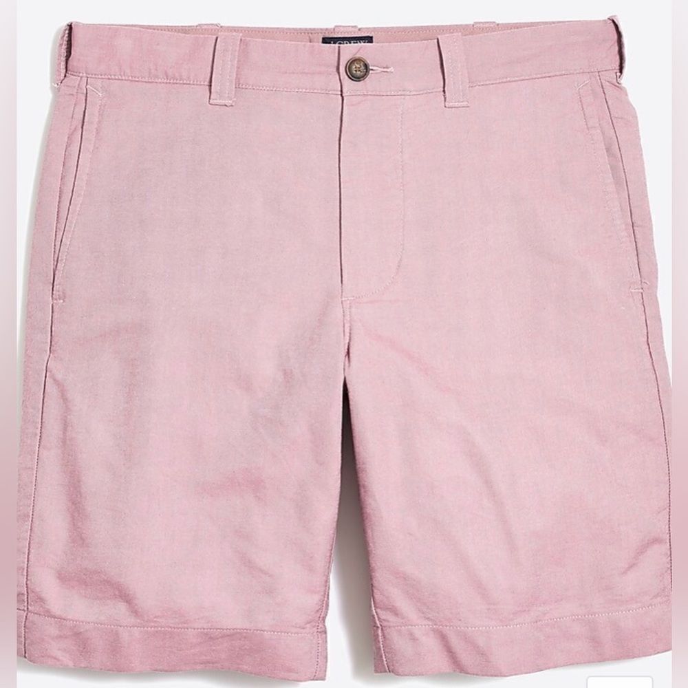 J. Crew Gramercy pastel orange oxford flat front shorts. Size 30. 100% cotton.